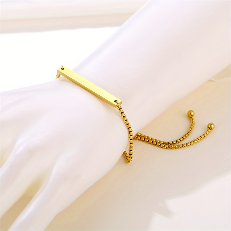 Personalized Engraved Name Bracelet for Men